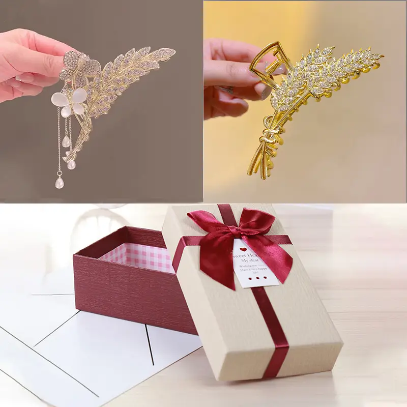 Elegant Wheat Spike Hair Clips for Women - Image 5