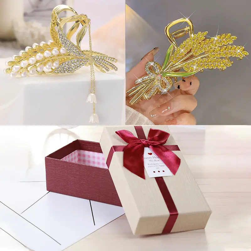 Elegant Wheat Spike Hair Clips for Women - Image 6