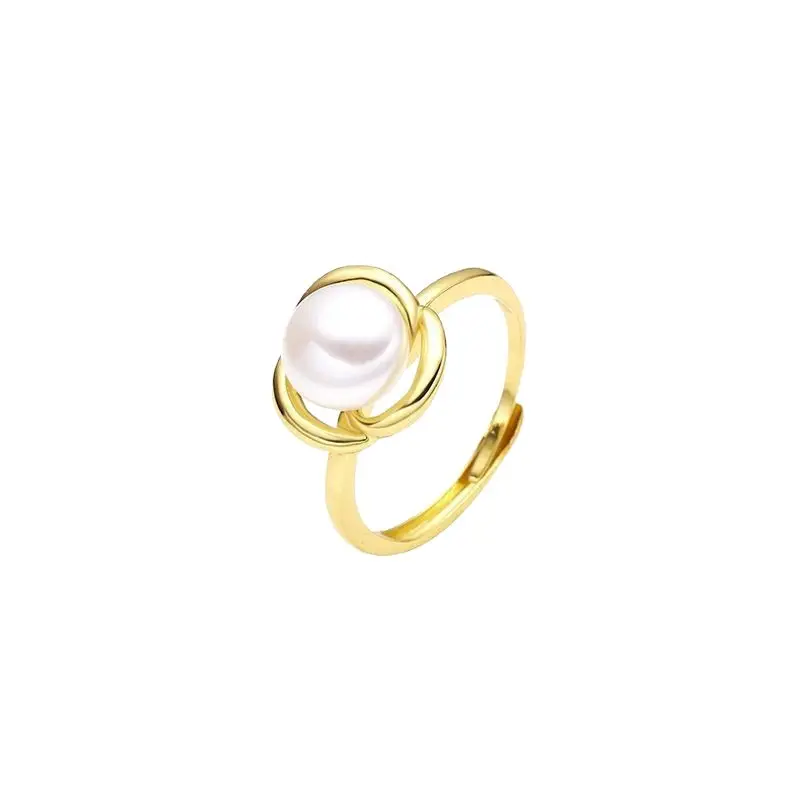 Women's French Retro Flower Ring Silver Plated - Image 5