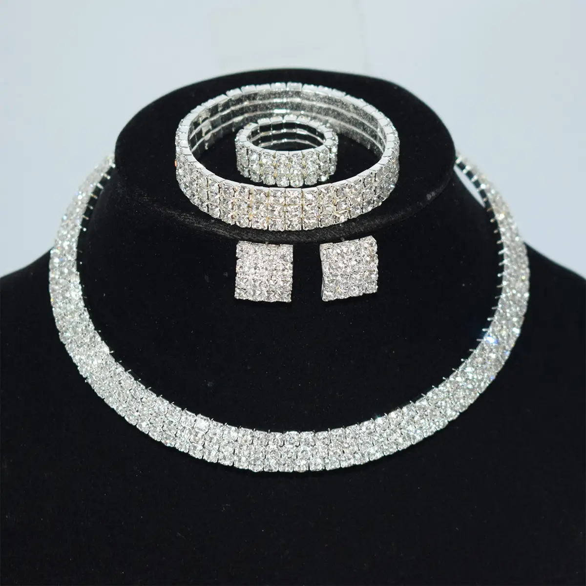 Gold Plated Four-Piece Diamond Bridal Set - Image 13