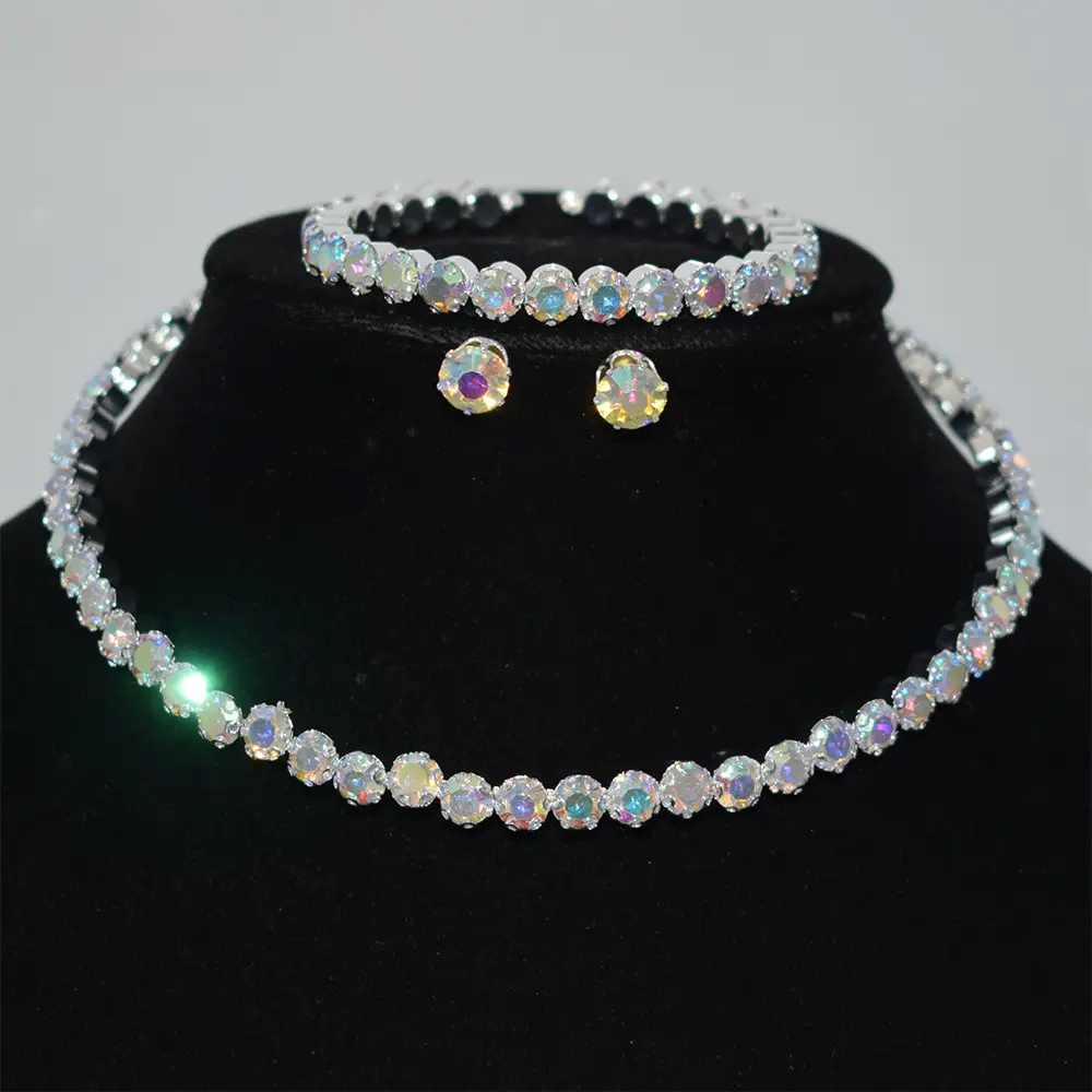 Gold Plated Four-Piece Diamond Bridal Set - Image 9