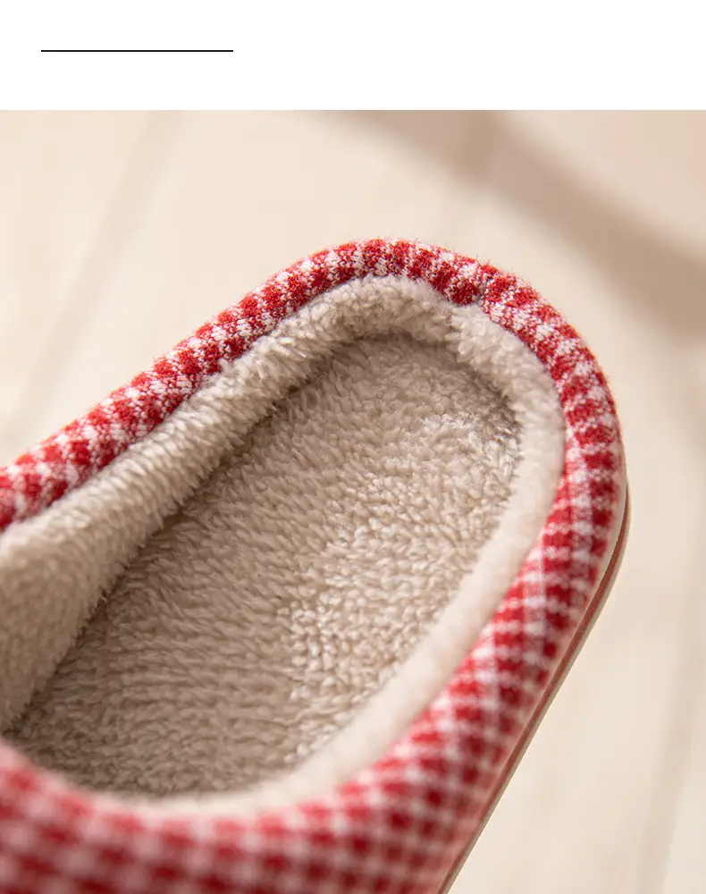 Large Size Men's Cotton Slippers for Autumn and Winter Indoor Use, Non-Slip Thick-Soled Warm Home Slippers, Comfortable and Plush — feature 7