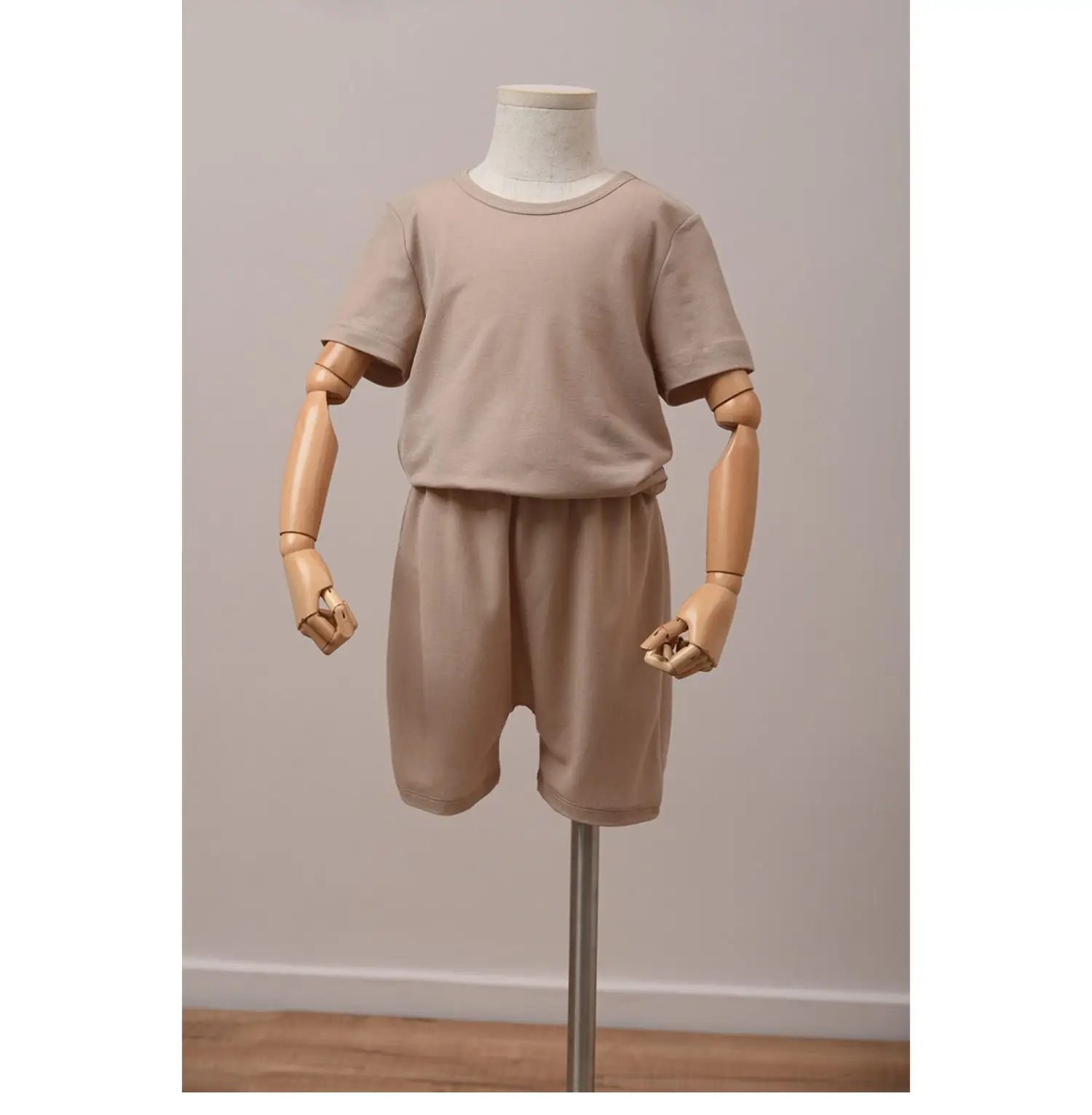 Men Women Beige Cotton T-Shirt Summer Wear — feature 36