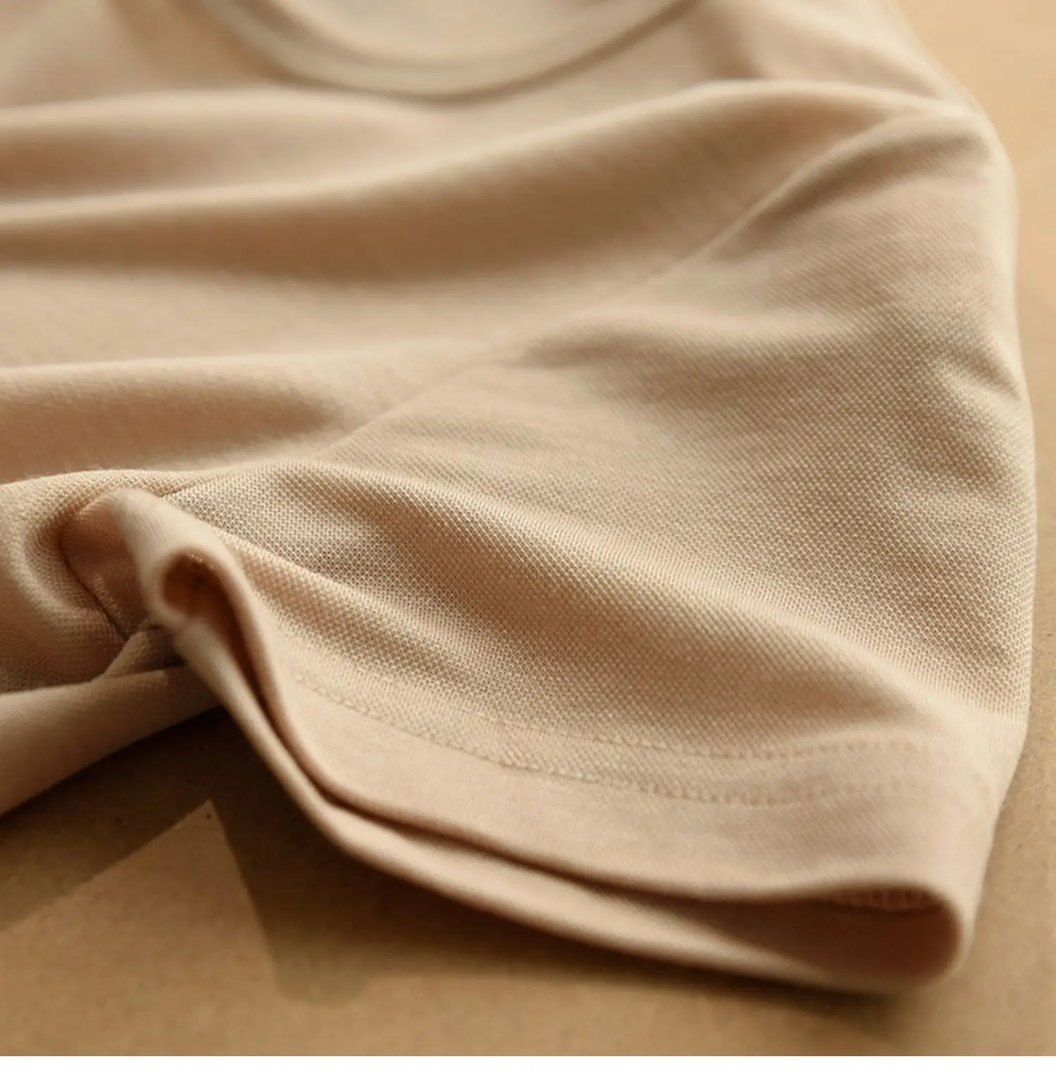 Men Women Beige Cotton T-Shirt Summer Wear — feature 47