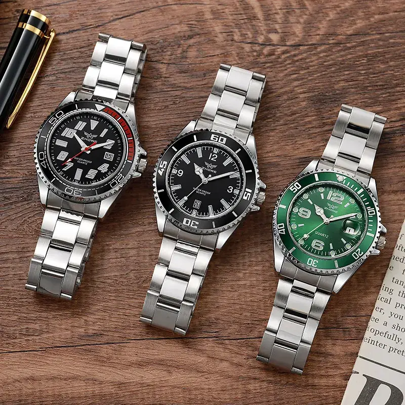 Men's Quartz Watch with Large Display & Stainless Steel Band - Image 10