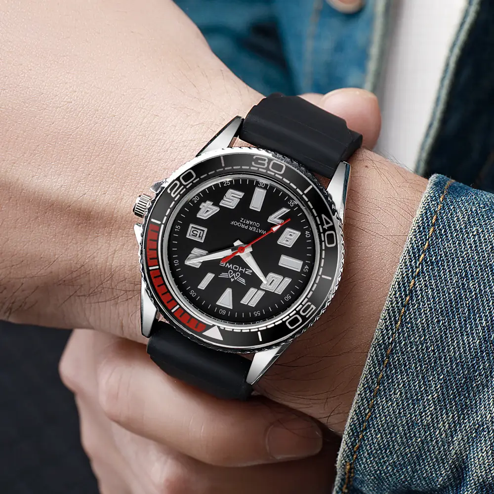 Men's Quartz Watch with Large Display & Stainless Steel Band — feature 11