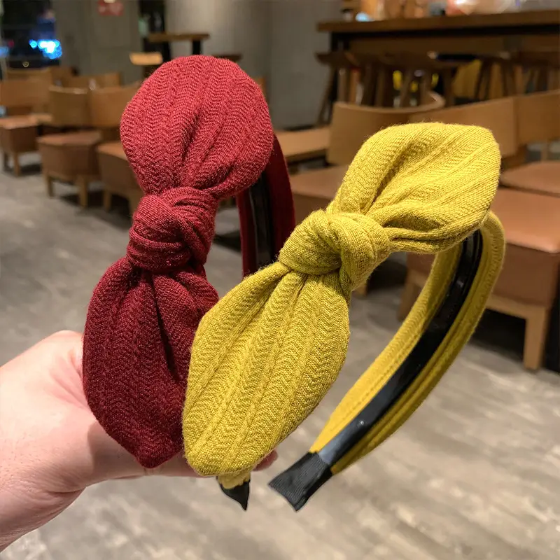 Korean Style Bow Headband with Toothed Anti-Slip Design - Image 8