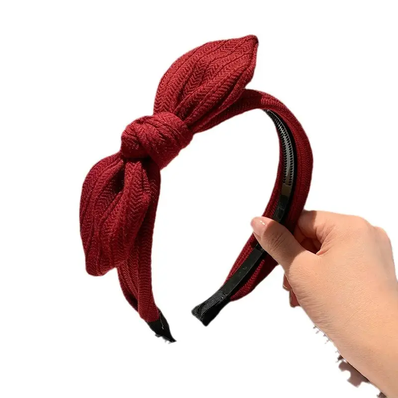 Korean Style Bow Headband with Toothed Anti-Slip Design - Image 11