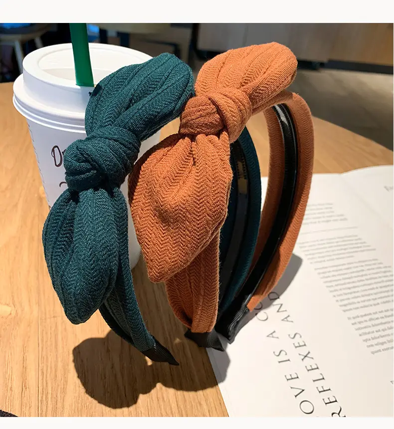 Korean Style Bow Headband with Toothed Anti-Slip Design — feature 3