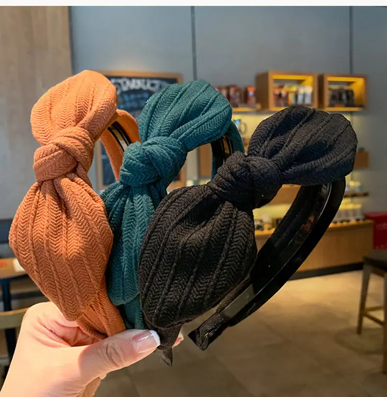 Korean Style Bow Headband with Toothed Anti-Slip Design — feature 4