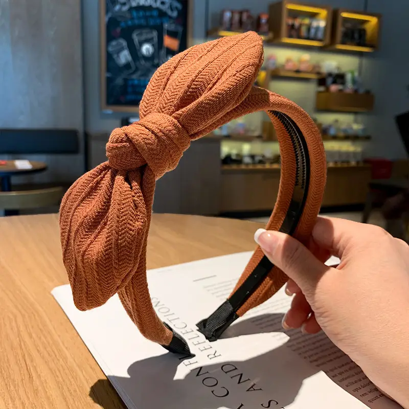 Korean Style Bow Headband with Toothed Anti-Slip Design — feature 8