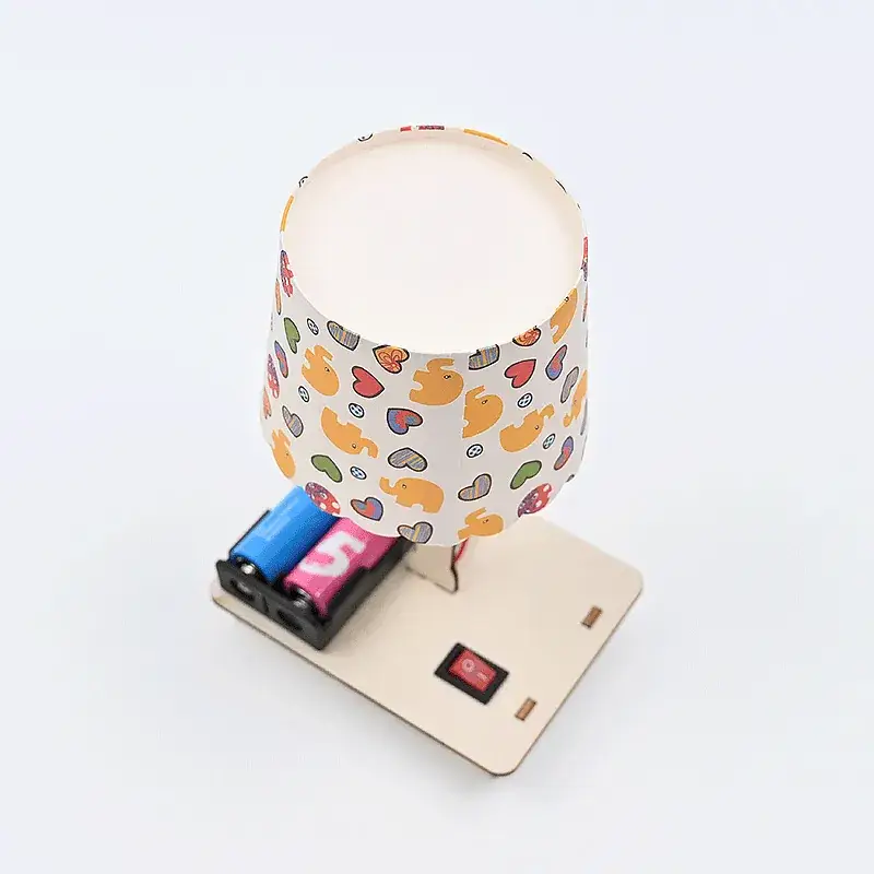 Self-made Paper Cup Mosaic Lamp for Science Experiment - Image 5