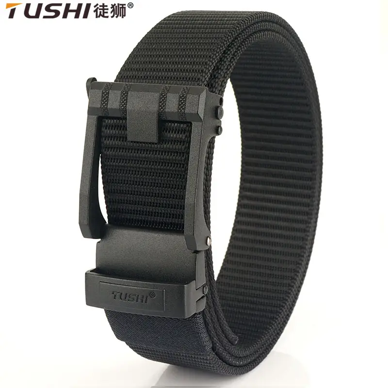 Men's Black All-Capacity Buckle Belt with Non-Porous Strap - Image 11