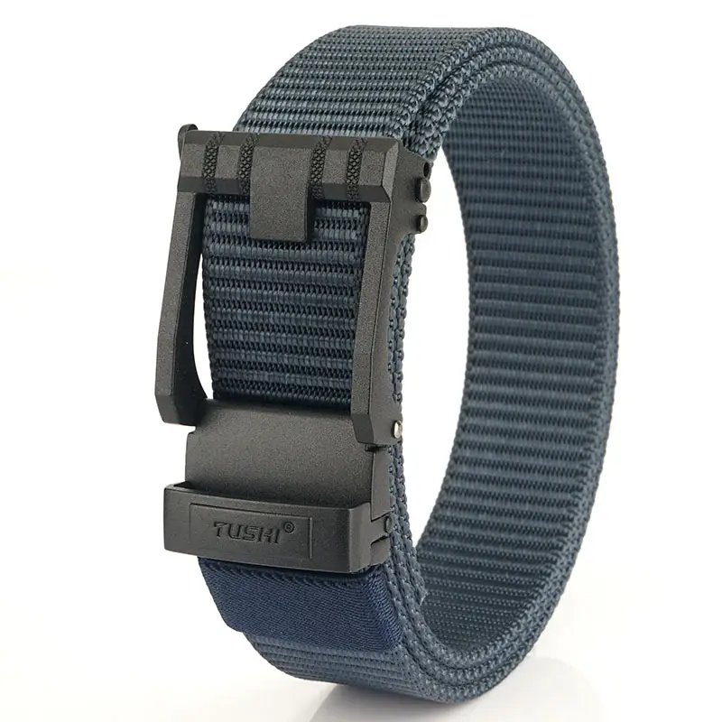 Men's Black All-Capacity Buckle Belt with Non-Porous Strap - Image 4