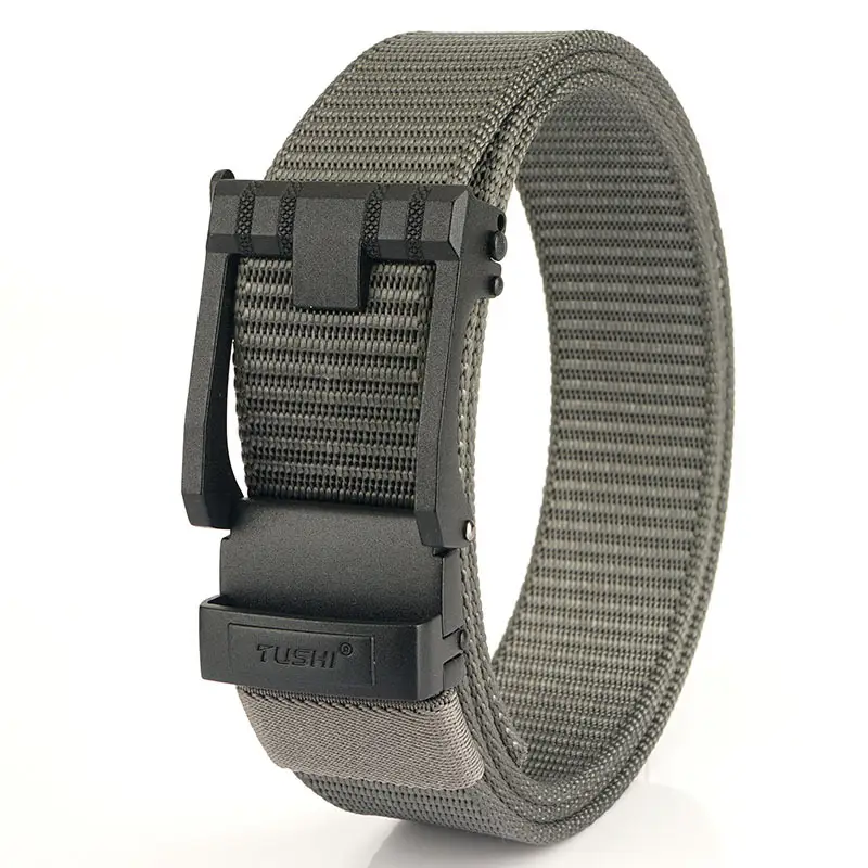 Men's Black All-Capacity Buckle Belt with Non-Porous Strap - Image 5