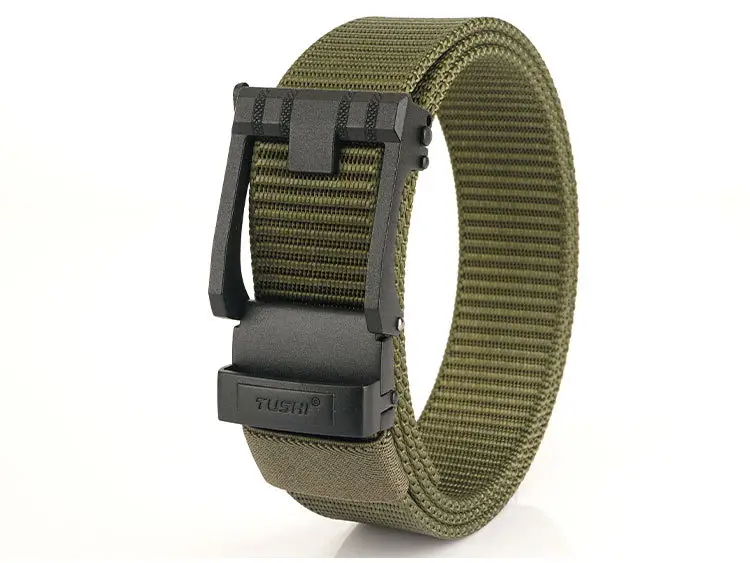 Men's Black All-Capacity Buckle Belt with Non-Porous Strap — feature 22