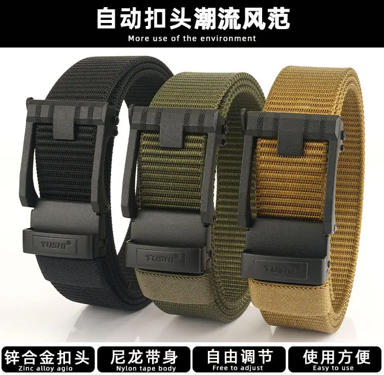 Men's Black All-Capacity Buckle Belt with Non-Porous Strap — feature 3