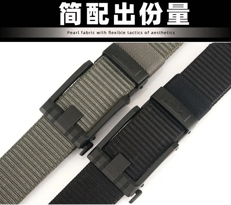 Men's Black All-Capacity Buckle Belt with Non-Porous Strap — feature 5