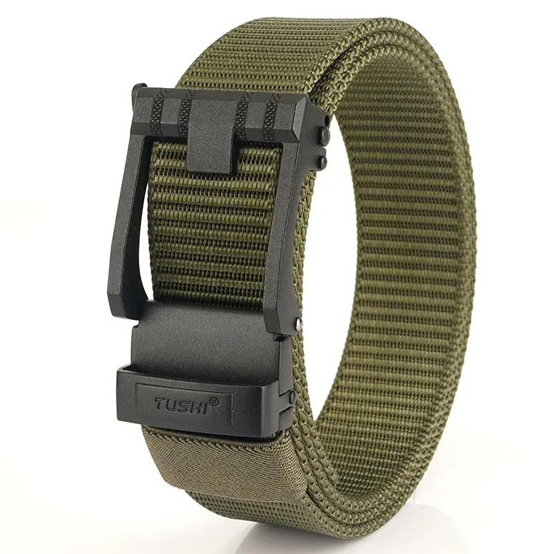 Men's Black All-Capacity Buckle Belt with Non-Porous Strap - Image 2