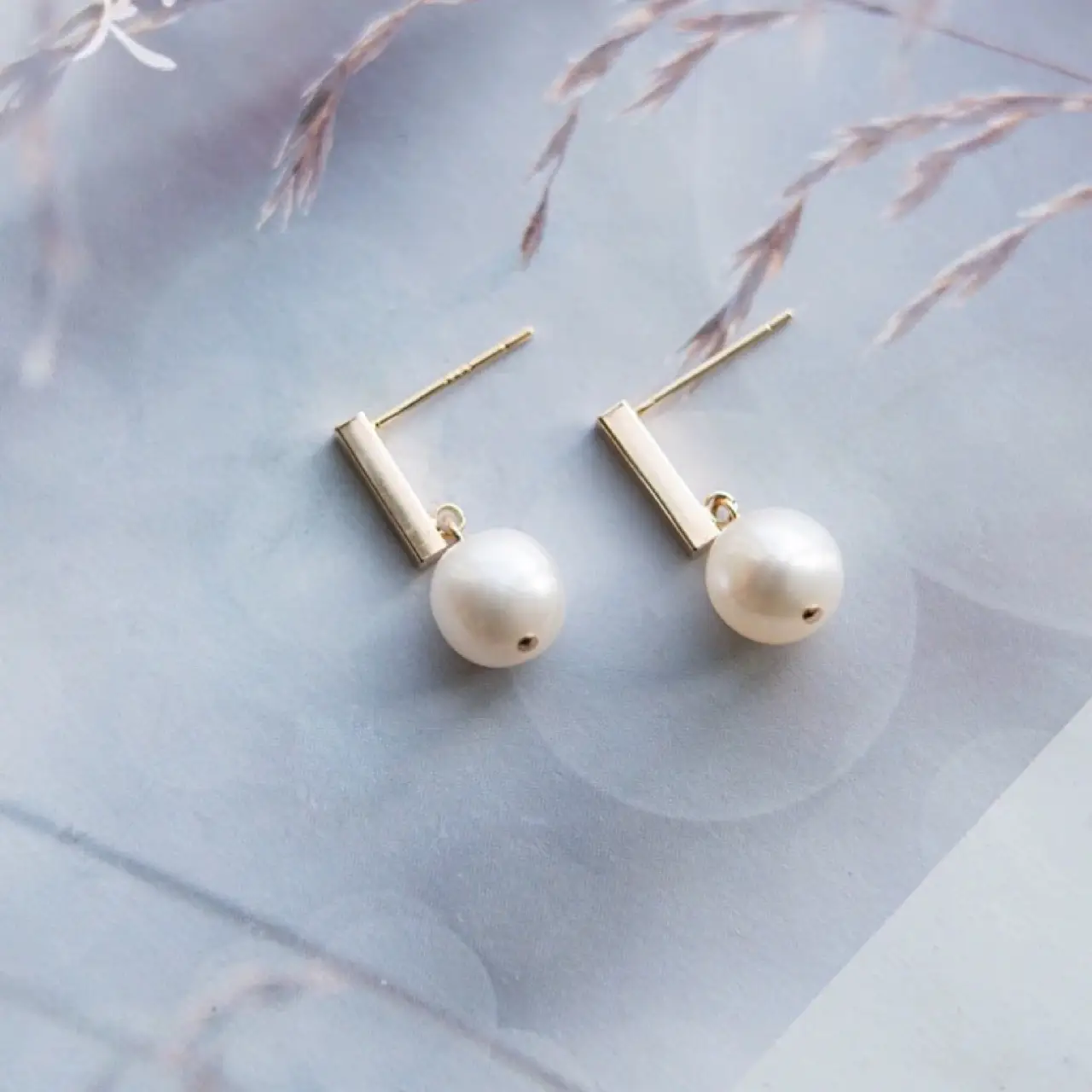Natural Pearl Earrings Women's Autumn Winter Sterling Silver - Image 2