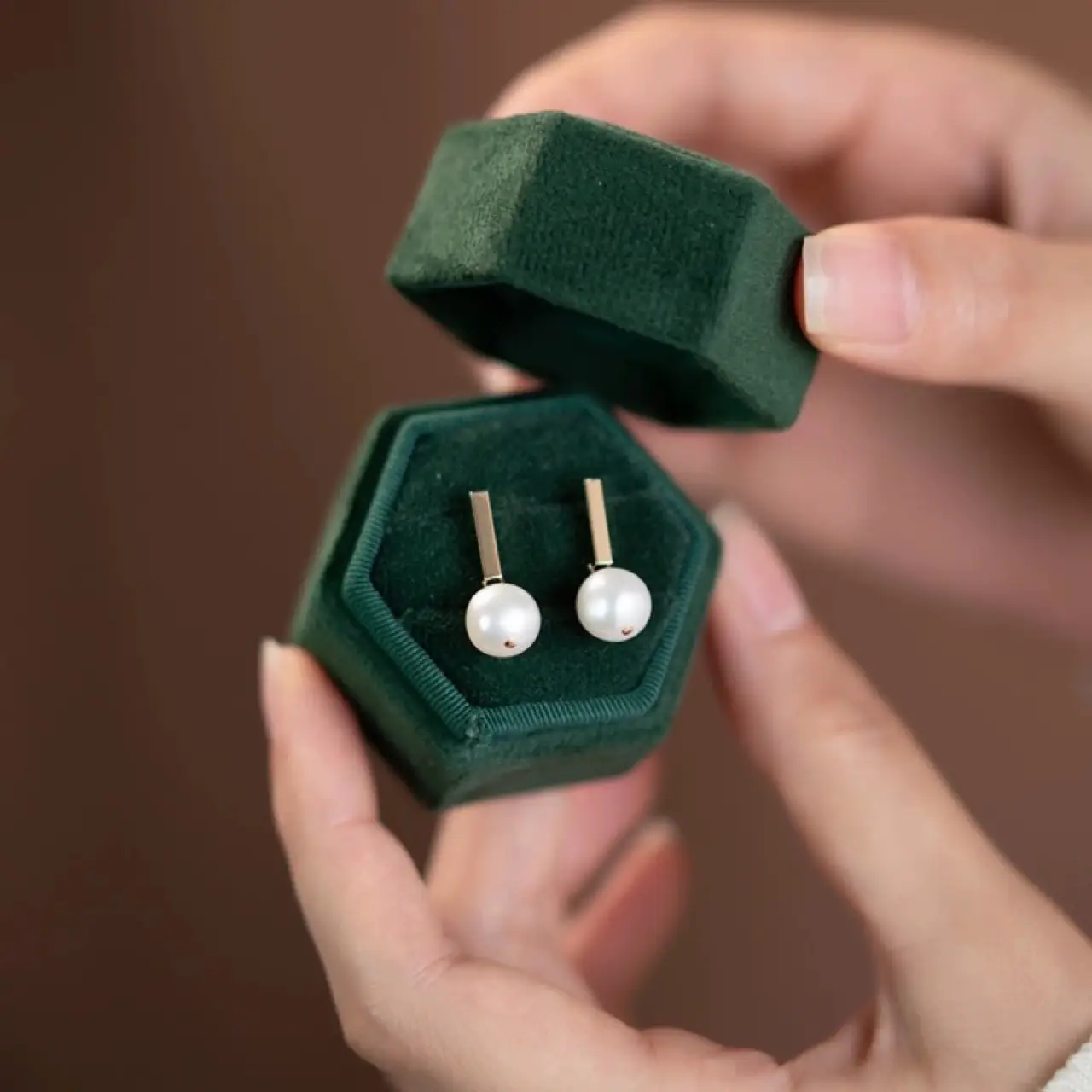 Natural Pearl Earrings Women's Autumn Winter Sterling Silver - Image 3