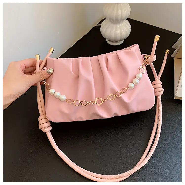 Black Pleated Shoulder Bag for Women 2023 — feature 21