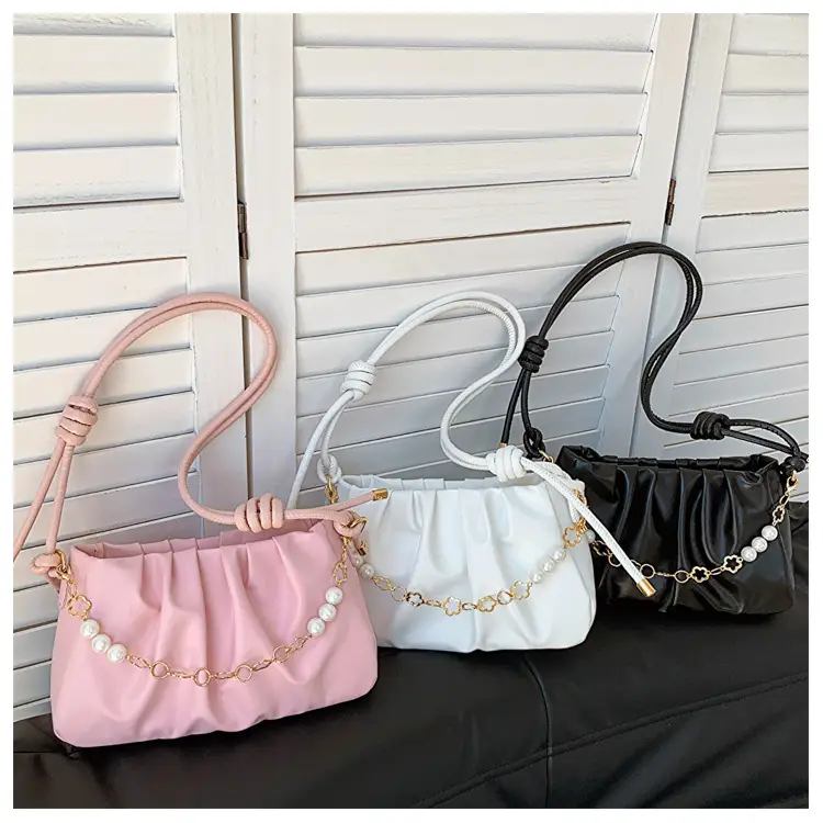Black Pleated Shoulder Bag for Women 2023 — feature 26