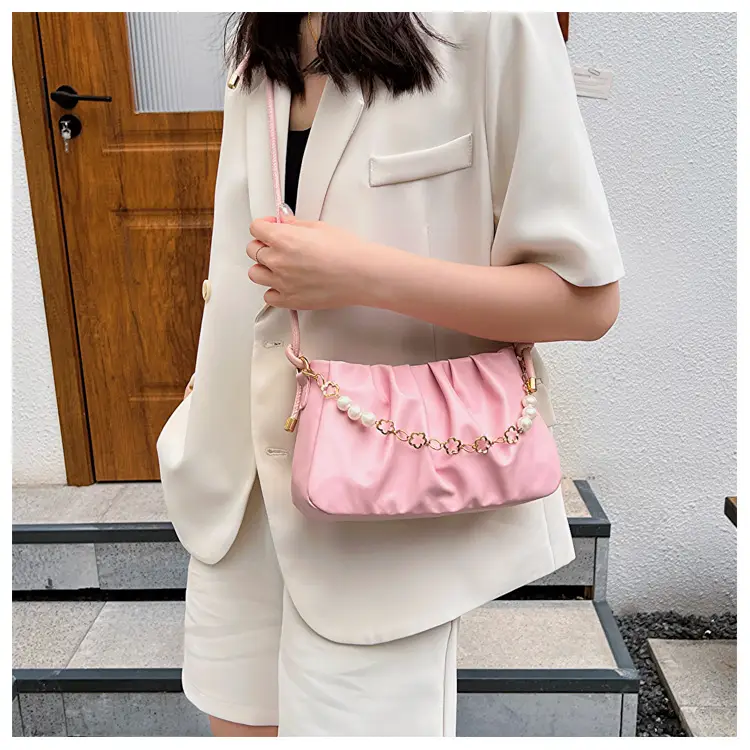 Black Pleated Shoulder Bag for Women 2023 — feature 8