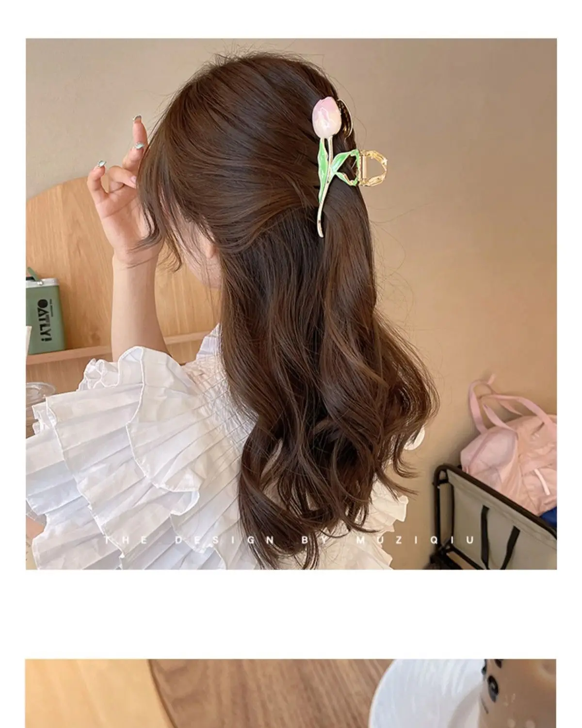 Tulip Grip Hair Clip Red Net 2022 Summer — feature 20