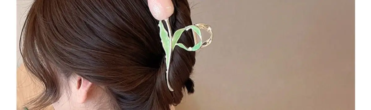 Tulip Grip Hair Clip Red Net 2022 Summer — feature 9