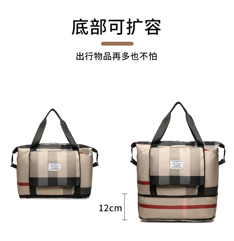 New Travel Bag Outdoor Sports Large Capacity Travel Bag Extended Fashion Fitness Bag Trendy Shoulder Bag — feature 19