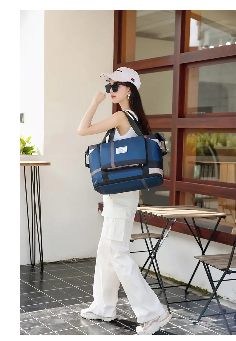 New Travel Bag Outdoor Sports Large Capacity Travel Bag Extended Fashion Fitness Bag Trendy Shoulder Bag — feature 27