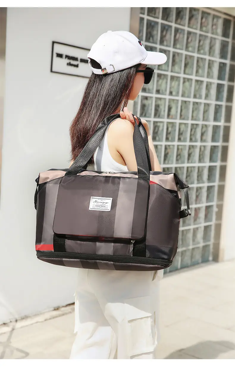 New Travel Bag Outdoor Sports Large Capacity Travel Bag Extended Fashion Fitness Bag Trendy Shoulder Bag — feature 29