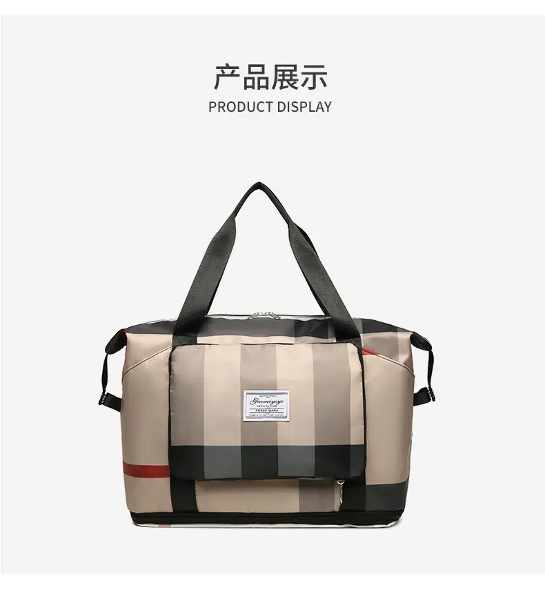 New Travel Bag Outdoor Sports Large Capacity Travel Bag Extended Fashion Fitness Bag Trendy Shoulder Bag — feature 32