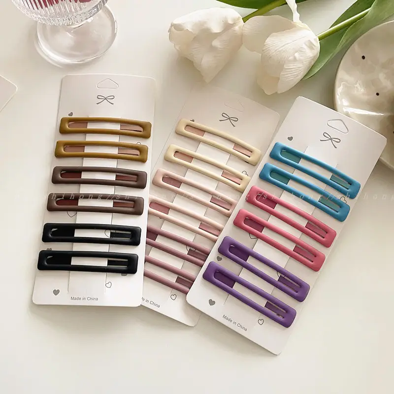 6 Pack Frosted Hair Clips for Girls & Teens — feature 9