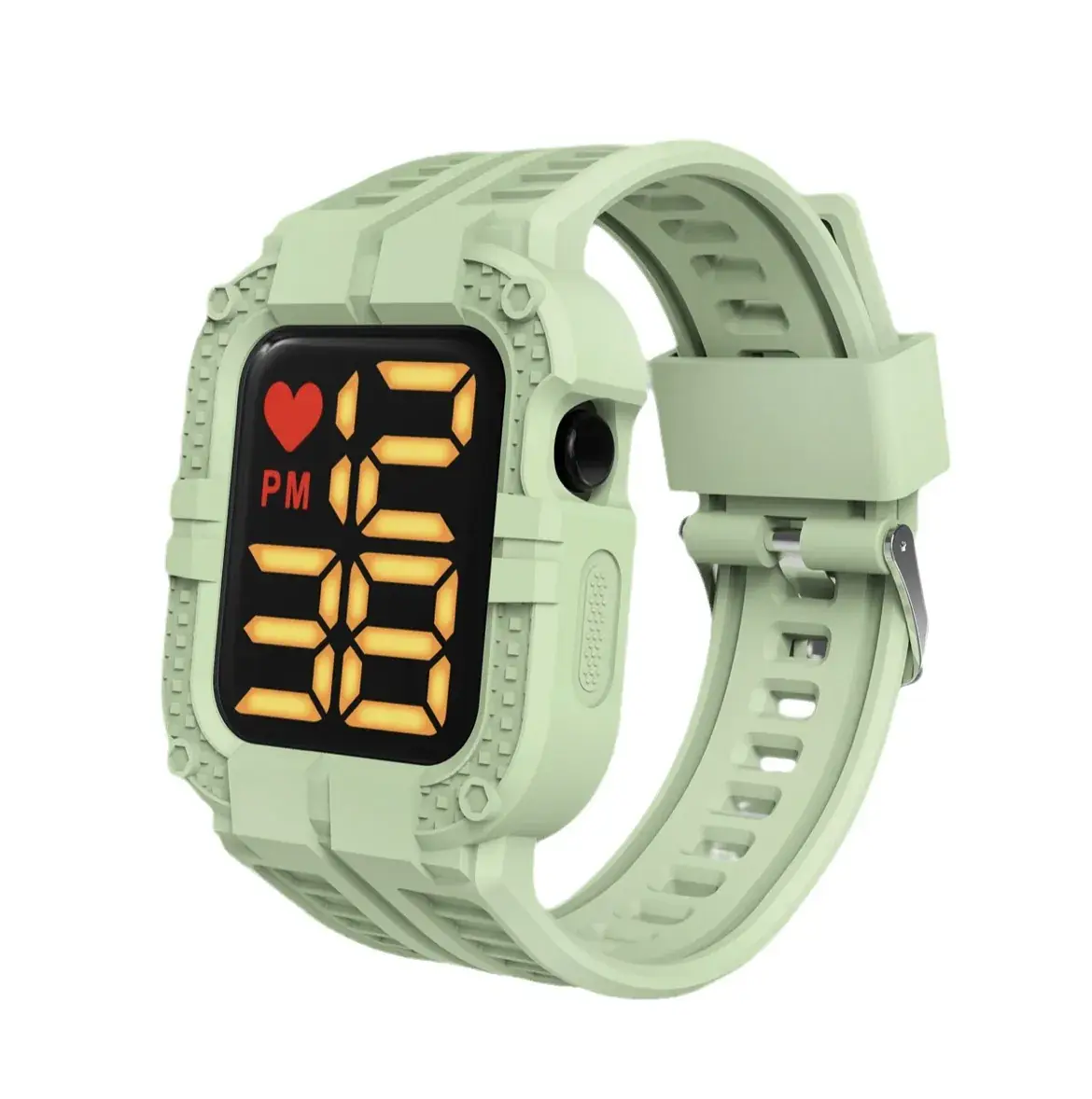 Y1S Digital Heart Watch White 12PM - Image 13