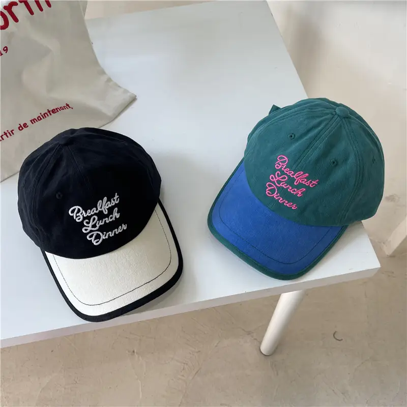 Vintage Sanding Cotton Baseball Caps Women's Big Head Couple's All-match - Image 4