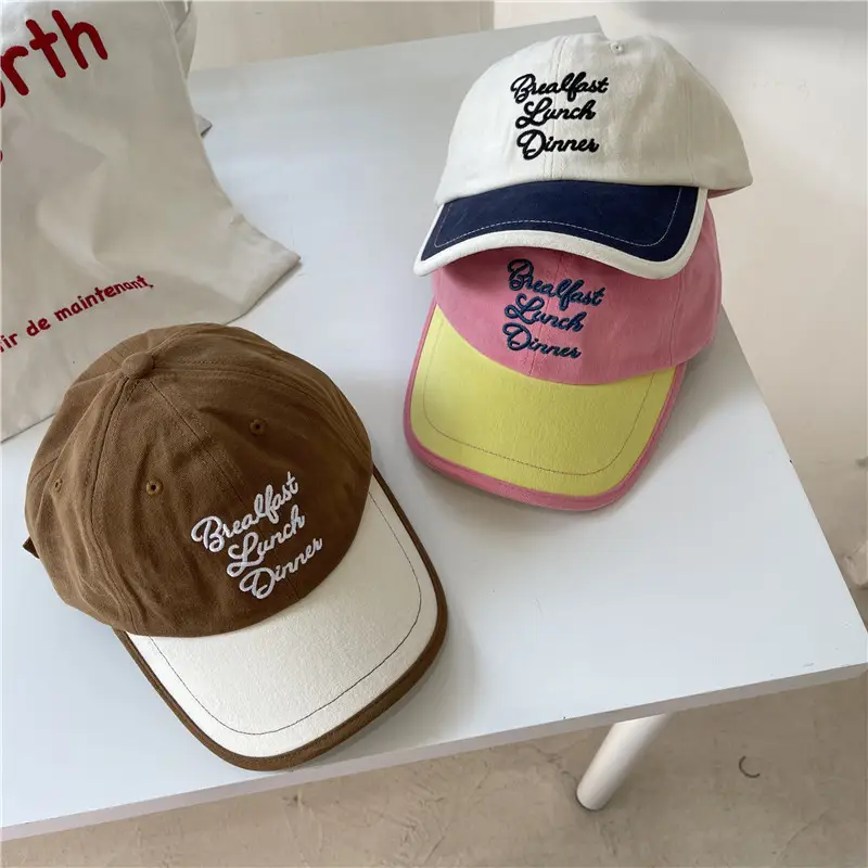 Vintage Sanding Cotton Baseball Caps Women's Big Head Couple's All-match - Image 5