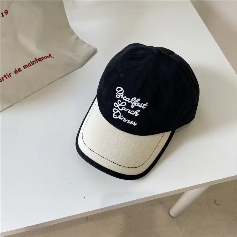 Vintage Sanding Cotton Baseball Caps Women's Big Head Couple's All-match - Image 6