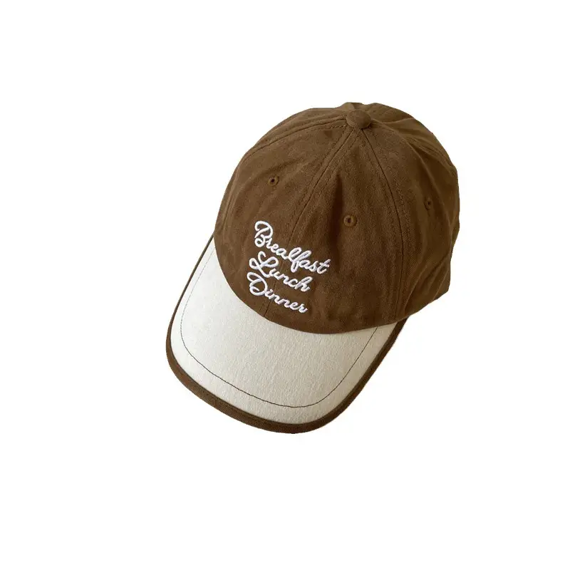 Vintage Sanding Cotton Baseball Caps Women's Big Head Couple's All-match - Image 7