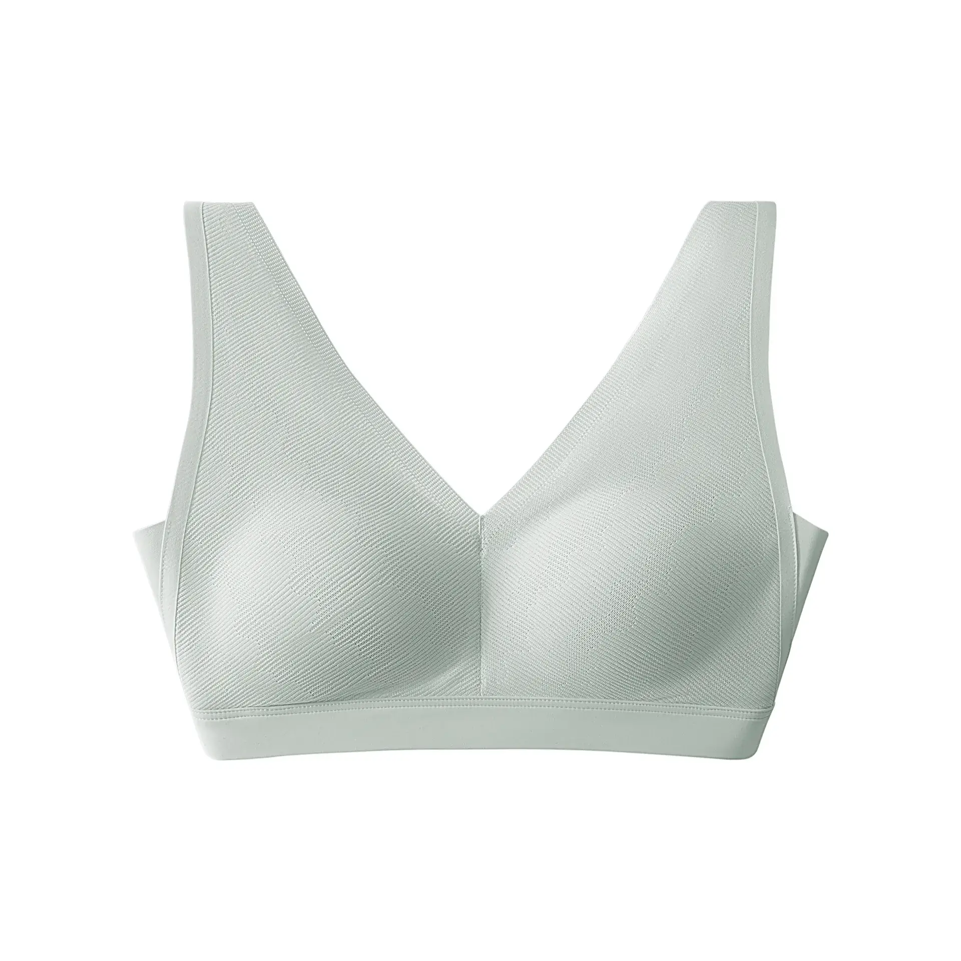 Non-marking Fixed Cup Vest Bra Large Chest Shiny Thin - Image 9