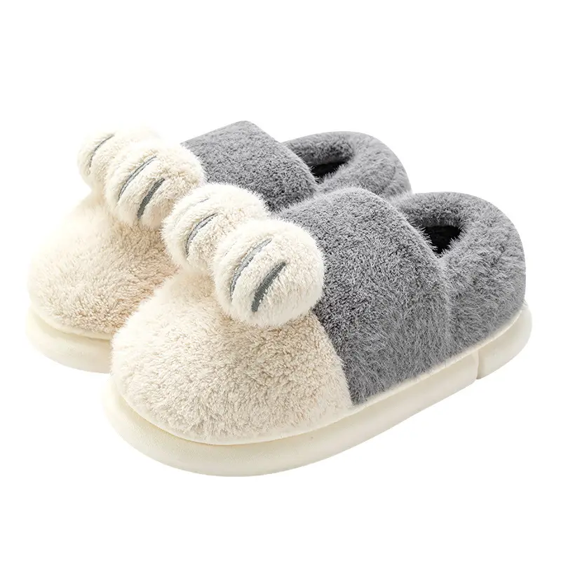 Men's Winter Cat Paw Home Slippers with Heel Cover, 2026 New Model, Outdoor Wear, Fleece-Lined, Warm Winter Cotton Shoes for Women - Image 10