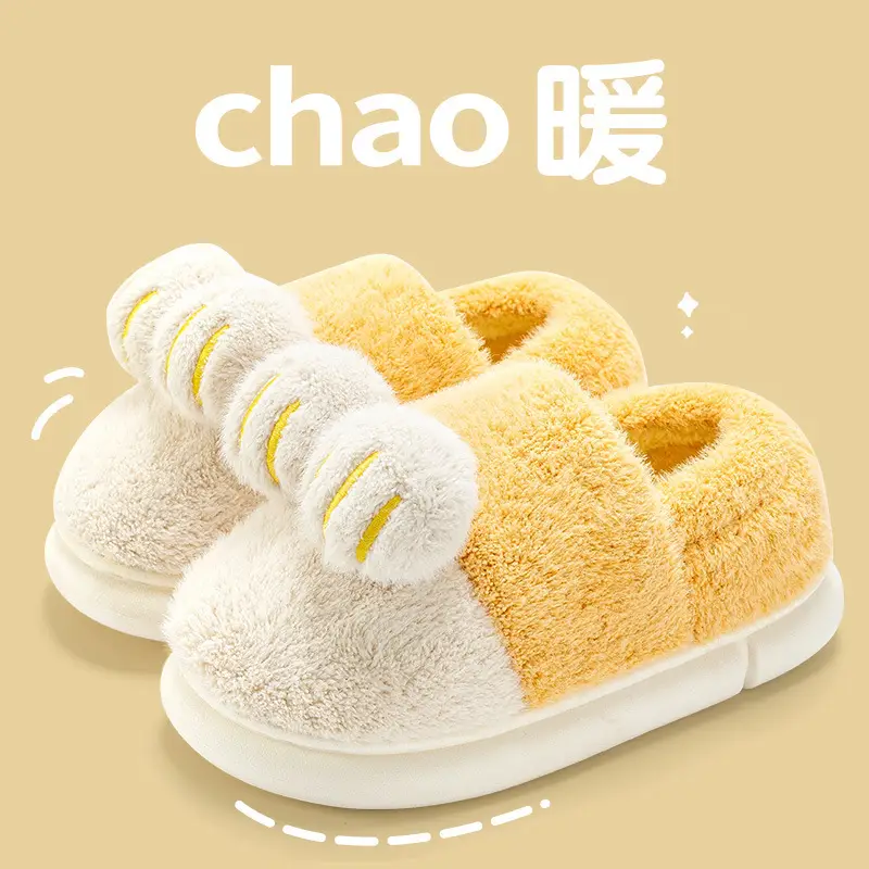 Men's Winter Cat Paw Home Slippers with Heel Cover, 2026 New Model, Outdoor Wear, Fleece-Lined, Warm Winter Cotton Shoes for Women - Image 2