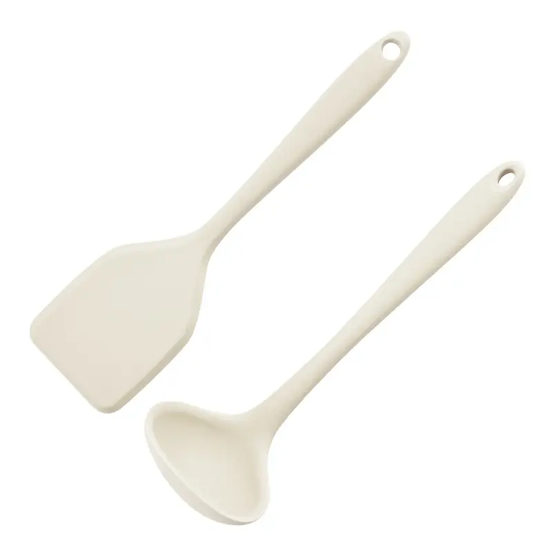 Small silicone spatula soup spoon Baking set baby food supplement tool mini spoon spatula household non-stick pan Special