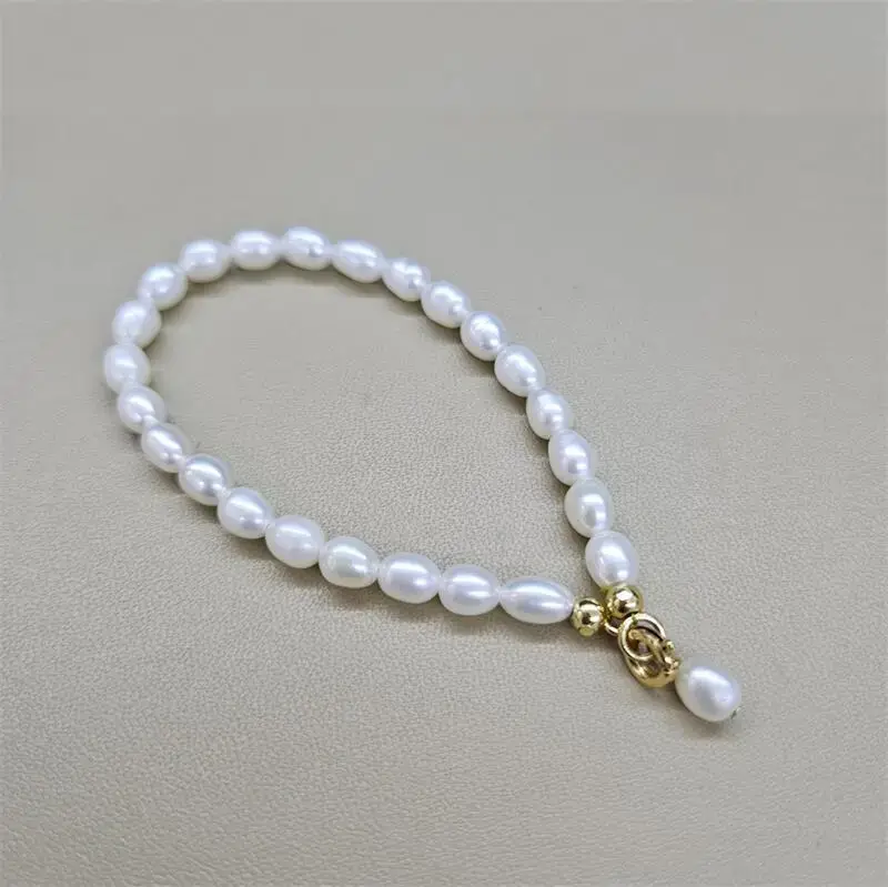 Baby Pearl Bracelet 4.5mm Freshwater Style - Image 3