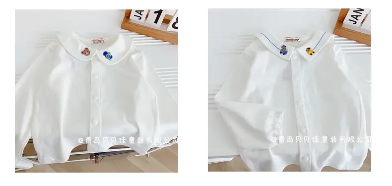 White Baby T-Shirts with Cute Embellishments — feature 11