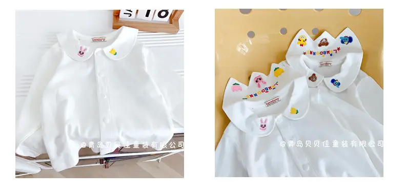 White Baby T-Shirts with Cute Embellishments — feature 12