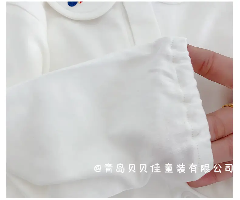 White Baby T-Shirts with Cute Embellishments — feature 22