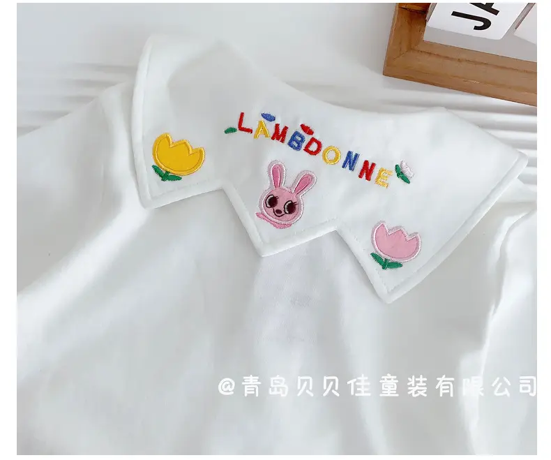 White Baby T-Shirts with Cute Embellishments — feature 29