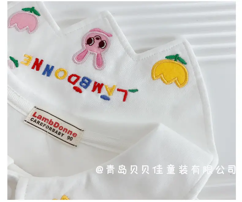 White Baby T-Shirts with Cute Embellishments — feature 31